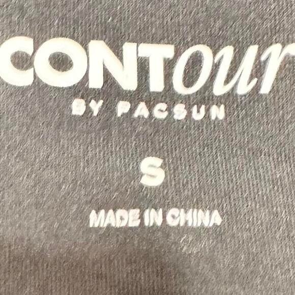 Contour By Pacsun Black LongSleeve Butter Soft Black Top Built in Bra Size S - Picture 4 of 4